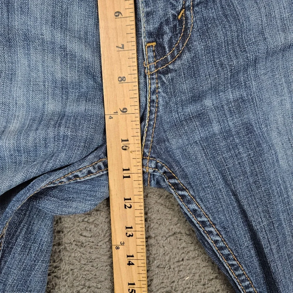 Levis 505 Regular Fit Mens Jeans 32x32‎ Blue Medium Wash Straight Leg Denim